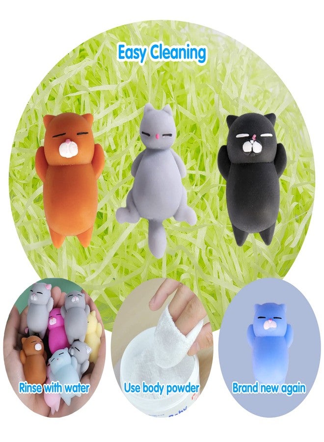 Manmel 16pcs Mochi Squishy Toys Set, Mini Kawaii Animals Squishies Pack Fidget Toys for Kids - Cat Party Favors, Fidget Toys Packs, Birthday Gifts for Boys & Girls - Image 3